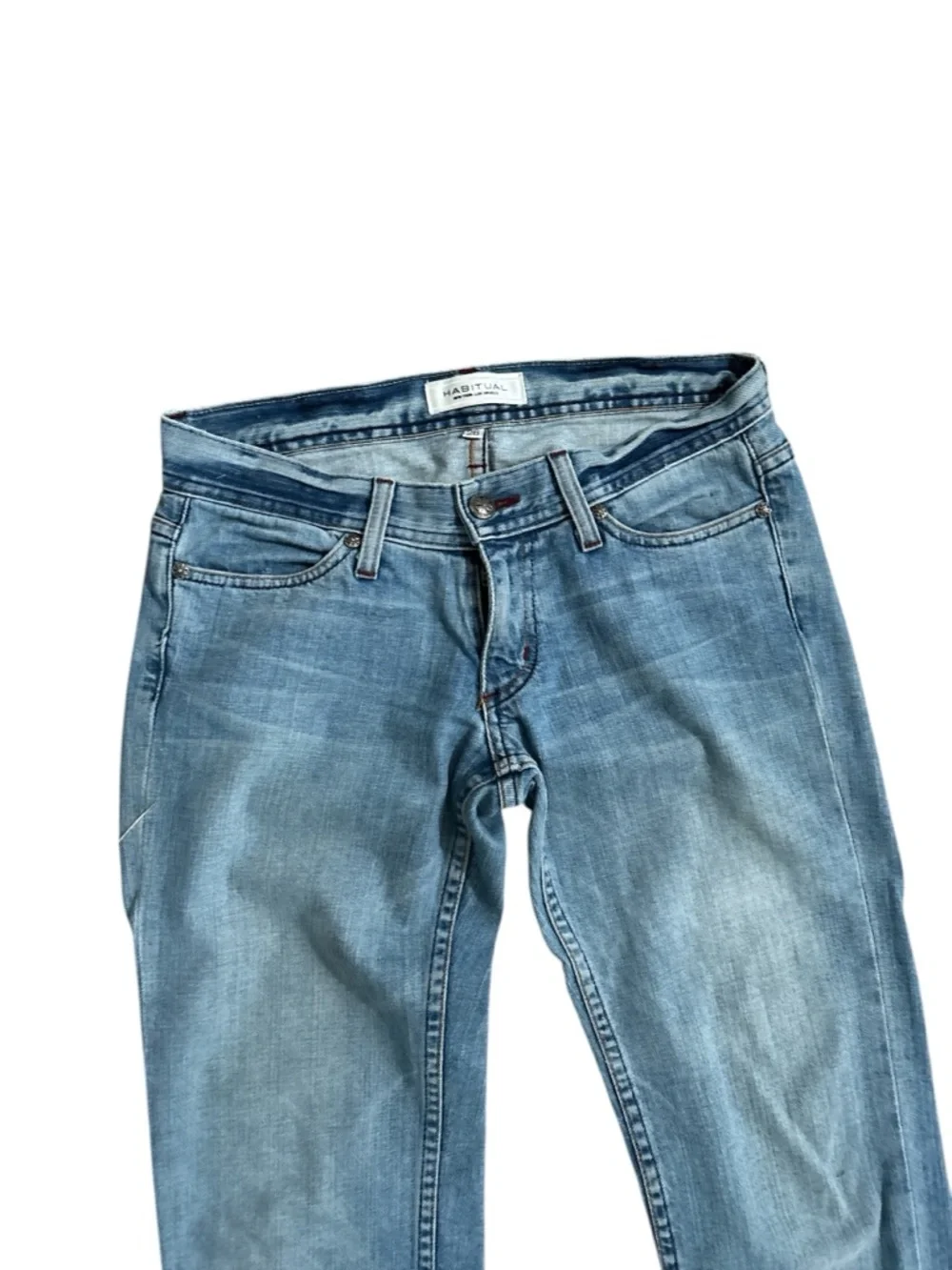 Habitual Light Wash Rolled Cuff Cropped Jeans 26 Relaxed Fit
